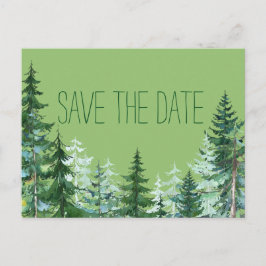 モミの木の森のウェディング・セイヴ・ザ・ポストカード 案内ポストカード