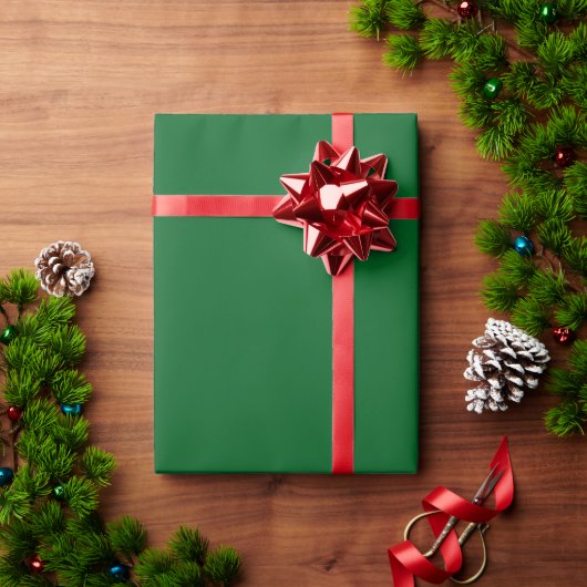 モミの木の深緑のクリスマス背景 ラッピングペーパー (クリスマスギフト)