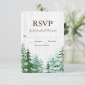 モミの木の田舎風結婚式 RSVP (スタンド正面)