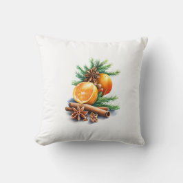 モミの横にクローブとシナモンを付けたミカン離れ クッション