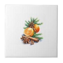 モミの横にクローブとシナモンを付けたミカン離れ