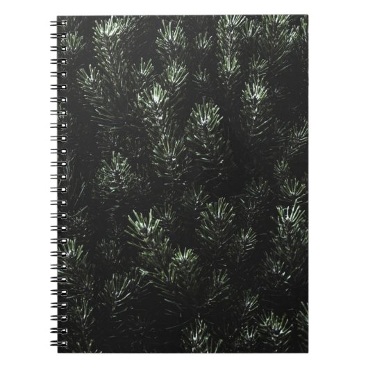 モミの緑の植物の写真 ノートブック (正面)