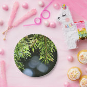 モミの《写真》ぼけ味 ペーパープレート (パーティー)