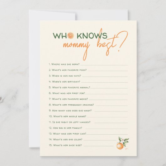 モミカードを知っているリトルかわいこちゃんシトラス最高のス 招待状 (正面)