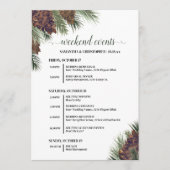 モミジバフウの実の結婚式イベント&タイムライン プログラム (正面)