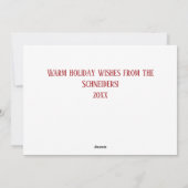 モミモダンの森のクリスマスツリーパターン シーズンカード (裏面)