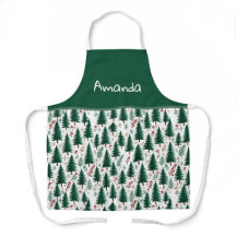 モミモダンの森の木のパターンカスタムクリスマス