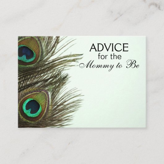 モミーが孔雀の羽根カードになるアドバイス アドバイスカード (正面)