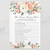 モミーアイボリーフローラを知っているピーチ最高のパーティーゲーム (正面/裏面)