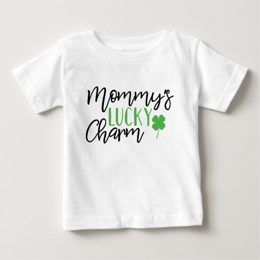 モミーズラッキーチャームSt patricks day ベビーTシャツ (正面)