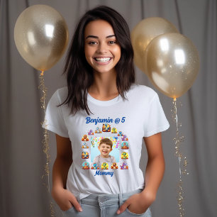 モミーTシャツ子供の誕生日ベビー恐竜テーマ トライブレンドTシャツ