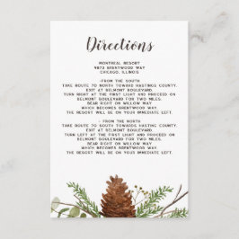 モミ素朴の枝パインコーン結婚詳細 エンクロージャーカード