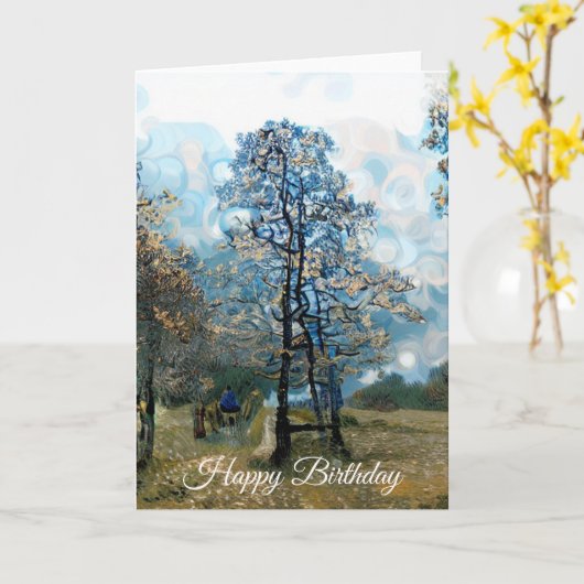 モミ カード (黄色い花)