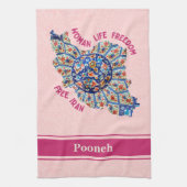 モムカスタムス女子へのペルシャの忙し大量贈答品 キッチンタオル (縦)