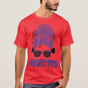 モムスターフランケンシュタインメッシーパンおもしろいママHalloween Tシャツ