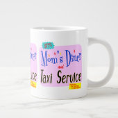 モムスディナー&タクシーサービスレトロことわざ ジャンボコーヒーマグカップ (右)