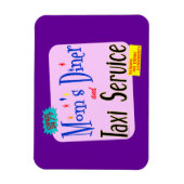 モムスディナー&タクシーサービスレトロことわざ マグネット (縦)