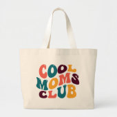 モムズククールラブ土産レトロスタイルグルーヴィ ラージトートバッグ (正面)