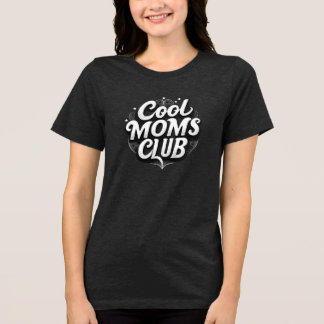モムズクールクラブトレンディーレトロタイポグラフィデザイン トライブレンドＴシャツ