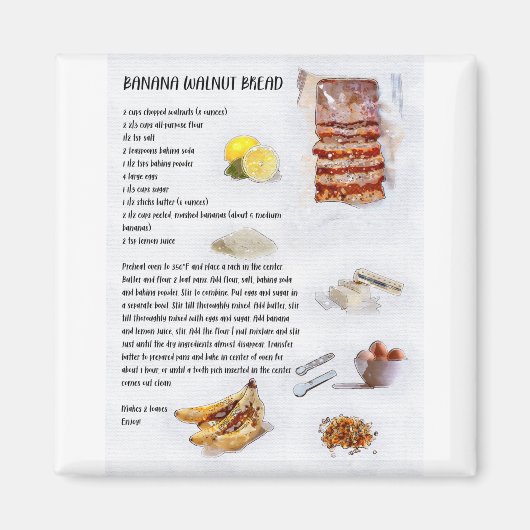 モムズバナナパン マグネット (正面)