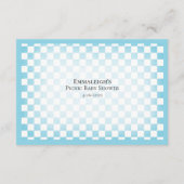 モムズベリーサイズかわいいベアーピクニックベビーシャワーゲーム エンクロージャーカード (裏面)