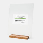 モムズホールディングベビーマザーズデイ引用文 アクリルサイン (傾斜)