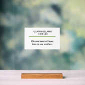 モムズホールディングベビーマザーズデイ引用文 アクリルサイン (ニュートラル)