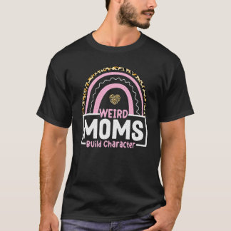 モムズ風変わりビルドキャラクターレインボーマザーズデイ Tシャツ