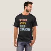 モムズ風変わりビルドキャラクター母の日ママグラップ Tシャツ (正面フル)
