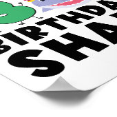 モムメオブザザザ誕生日サメ13歳誕生日 ポスター (角)