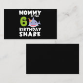 モムームオブザ誕生日シャーク6歳誕生日 名刺 (正面/裏面)