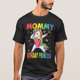 モムームオブザ誕生日プリンセスダビングユニコーンギル Tシャツ