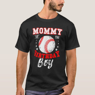 モムームオブザ誕生日ボーイベースボールテーマブデイセレ Tシャツ