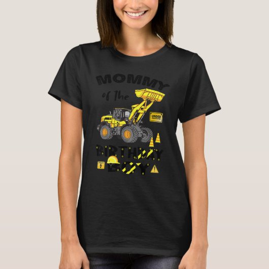 モムームオブザ誕生日ボーイ建築誕生日アイ Tシャツ (正面)