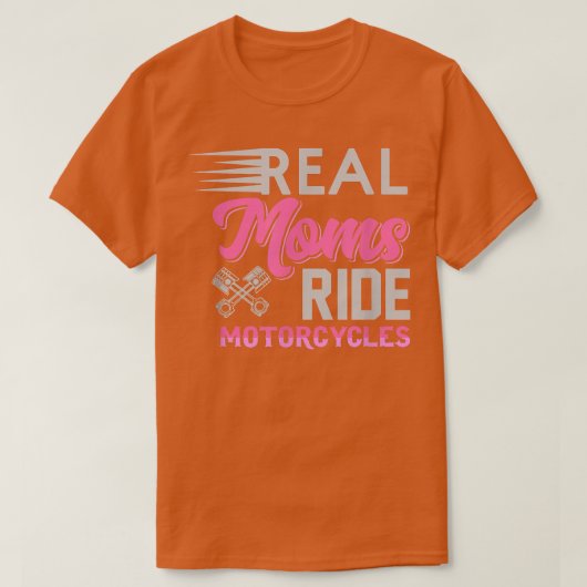 モム実在ス乗りバイク、バイクもしくは自転車に乗る人ママのためのギフト126 Tシャツ (デザイン正面)