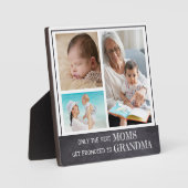 モム最高のスがおばあちゃんに昇進する3フォトコラージュ フォトプラーク (正面)
