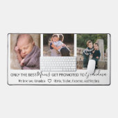 モム最高のスがおばあちゃんに昇進3枚の写真 デスクマット (キーボード&マウス)