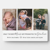 モム最高のスがおばあちゃんに昇進3枚の写真 フォトプラーク (正面)