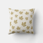 モメエレガントデ葉ルのパターンとモノグラム。 クッション (裏面)