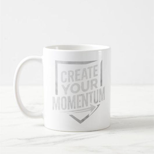 モメンタムを創り出せ コーヒーマグカップ (左)