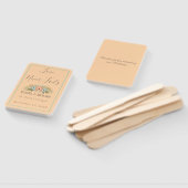 モモおよびティール(緑がかった色)の楽園の結婚式 ハンドファン (組立なし)