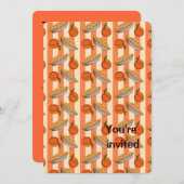 モモおよびパイ木靴 招待状 (正面/裏面)