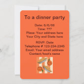 モモおよびパイ木靴 招待状 (裏面)