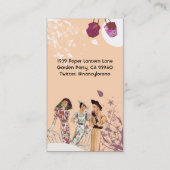 モモおよびプラムの園遊会 名刺 (裏面)