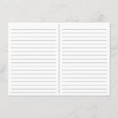 モモおよび白い花のレシピカード エンクロージャーカード (裏面)