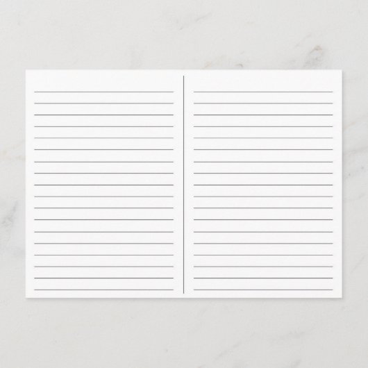 モモおよび白い花のレシピカード エンクロージャーカード (裏面)