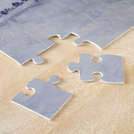 モモが付いているピエールAugusteルノアール|の静物画 ジグソーパズル (側面)