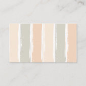 モモとグレーの水色レインボーベビーシャワー エンクロージャーカード (裏面)