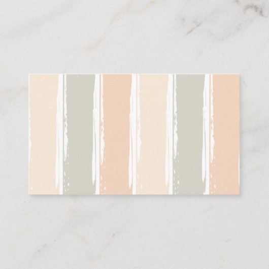 モモとグレーの水色レインボーベビーシャワー エンクロージャーカード (裏面)