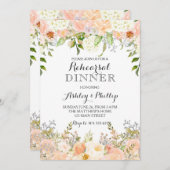 モモのアジサイのブライダルシャワーの招待 招待状 (正面/裏面)